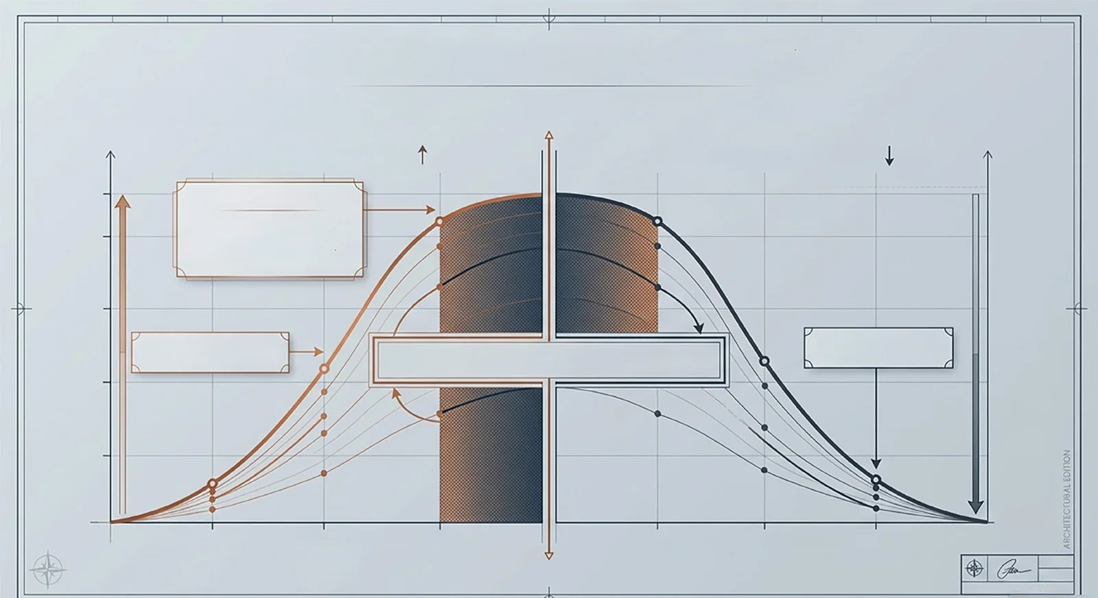 Blueprint chart: as experience rises, the willingness to speak about it falls